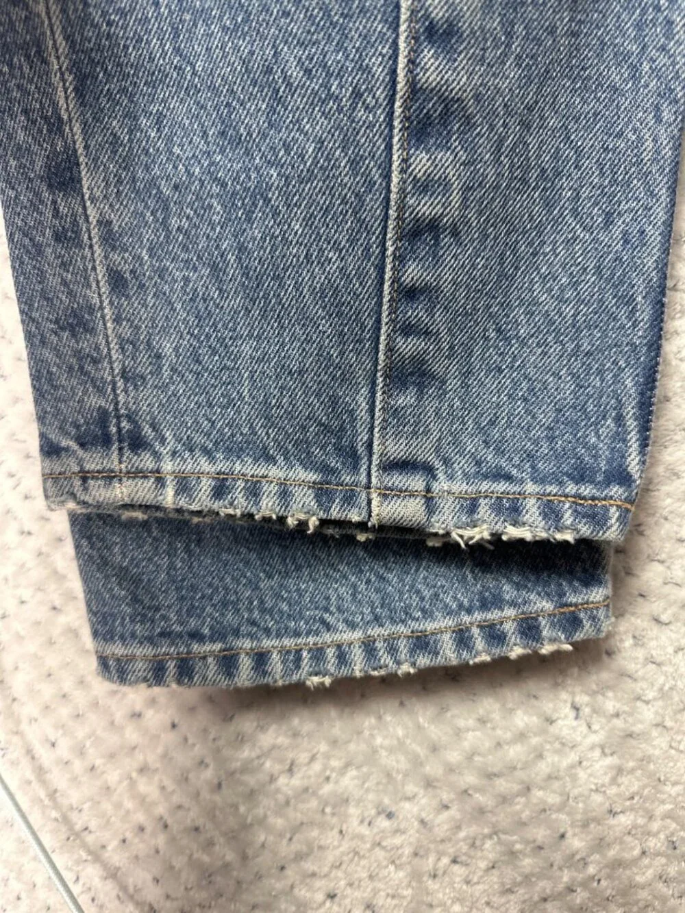 Levi's Made & Crafted Jane Crop Jeans Womens 27 High Rise Button Fly Distressed